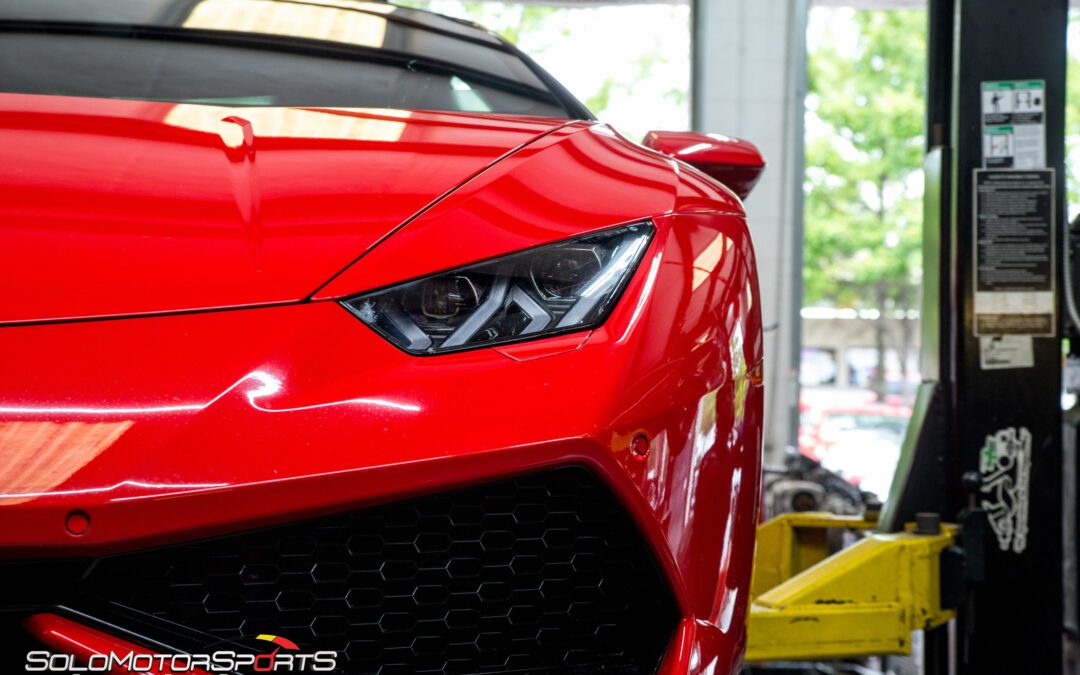 Lamborghini Huracan in for Custom Exhast