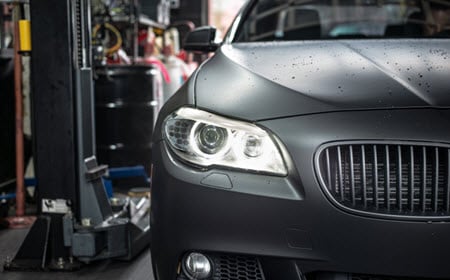BMW Car In Our Garage For Alternator Seal Oil Leak Repair