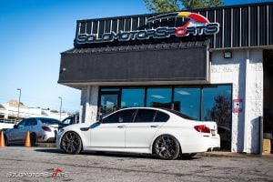 bmw m5 suspension coilover kit kw hotchkis kit one stop shop atlanta ga solo motorsports mpower mperformance suspension install