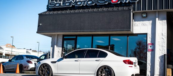 bmw m5 suspension coilover kit kw hotchkis kit one stop shop atlanta ga solo motorsports mpower mperformance suspension install