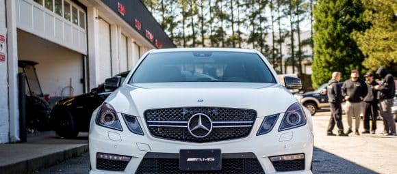 mercedesbenz mercedes mercedes benz amg e63 twinturbo v8 exhaust custom exhaust inhouse fabrication welding fabrication mbusa power atlanta ga one stop shop solo motorsports custom muffler