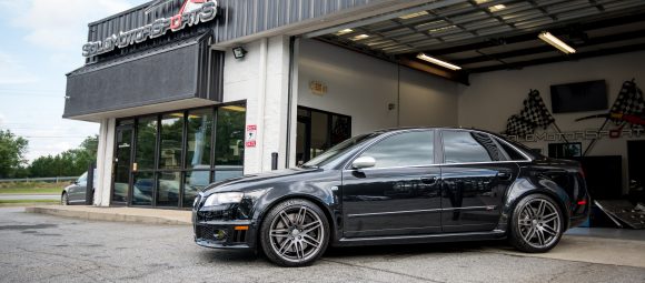 Audi B7 RS4 in for Milltek Exhaust