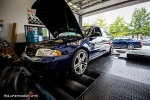 2001 Audi B5 S4 in for Dyno Run, Dyno runs are performed to calculate cars power