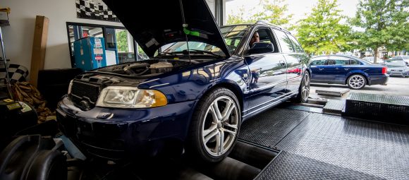 2001 Audi B5 S4 in for Dyno Run, Dyno runs are performed to calculate cars power