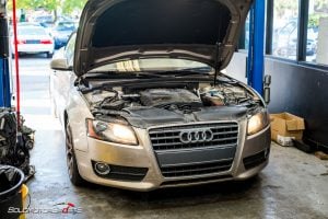 audi a5 convertible 2.0t in for new engine replacement audi repair audi maintenance old engine too neglected for repairs and cheaper version new engine