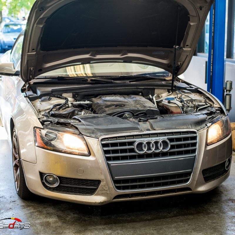 audi a5 convertible 2.0t in for new engine replacement audi repair audi maintenance old engine too neglected for repairs and cheaper version new engine