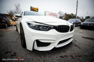 bmw f82 m4 in for front lip carbon fiber spoiler install carbon fiber front lip installation