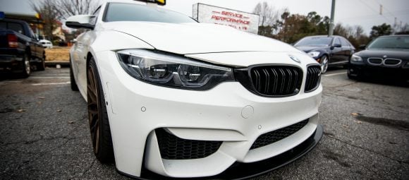 bmw f82 m4 in for front lip carbon fiber spoiler install carbon fiber front lip installation