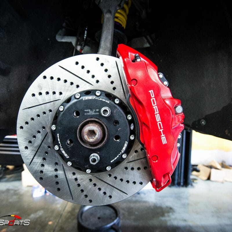Audi a4 allroad suspension brakes wheel tires alignment porsche big brake kit atlanta solo motorsports