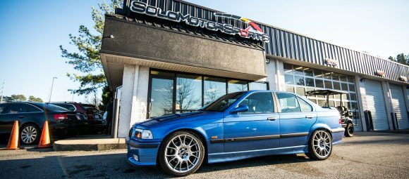 bmw m3 e36 s52 estoril blue prepurchase inspection solo motorsports atlanta georgia mpower maintenance service bmwperformance bmwm mpoerformance alignment inspection