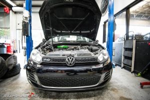 vw volkswagen stage 3 franken turbo performance clutch manifold oz wheels tires power mk6 gti golf atlanta one stop shop solo motorsports johns creek location performance upgrades bigturbo