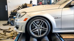 mercedes benz amg c63 dyno dynometer power measure v8 wheel horsepower hp atlanta solo motorsports onestopshop one stop shop dynopulls dyno pulls silver arrow