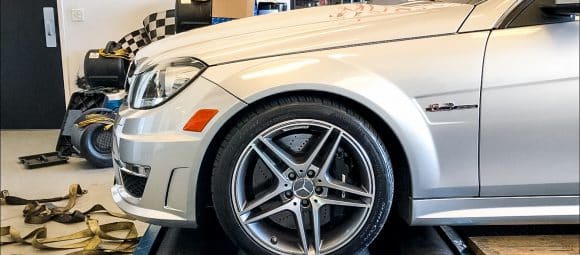 mercedes benz amg c63 dyno dynometer power measure v8 wheel horsepower hp atlanta solo motorsports onestopshop one stop shop dynopulls dyno pulls silver arrow