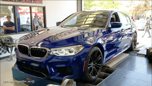 bmw f90 m5 2018 dynopull dynorun dyno pull dyno run dynometer mustang dyno power measurement hp horsepower twin turbo turbo mperformance mpower atlanta georgia solo motorsport atlanta tuning