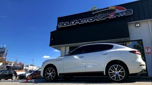 maserati levante suv exhaust install atlanta ga solo motorsports gold plated gold-plated exhaust one stop shop