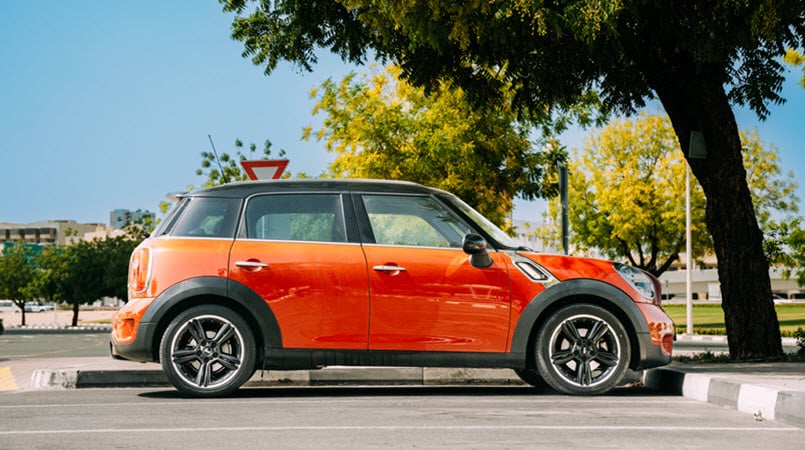 Red Mini Cooper Countryman Car