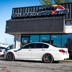 bmw m5 suspension coilover kit kw hotchkis kit one stop shop atlanta ga solo motorsports mpower mperformance suspension install