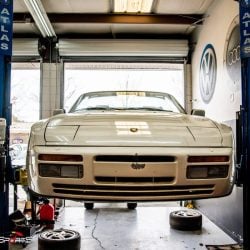 porsche atlanta 944 s2 cabrio cabriolet revilal barnfind barn find classic porsche maintenance service repair filters suspension tires alignment wake up 944s2 oil change brakes windows clean one stop shop solo motorsports georgia dyno tuning customtune