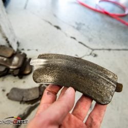 worn amg brake pads