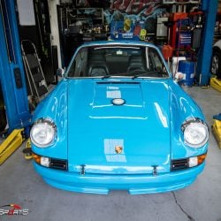 classic 1983 porsche 911sc in for service and maintenance, solomotorposrts performs maintenance and service on all european classic cars