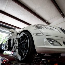 Mercedes Benz S550 in for alignment! Mercedes S550 was pulling to the side and accurately alligned by solo motorsports.