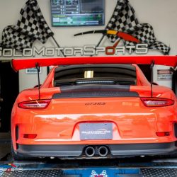 porsche 911 991 991.1 gt3 gt3rs gt3 rs headers exhaust dundon motorsports solo motorsports atlanta georgia fabrication custom exhaust power gaines dyno dynometer one stop shop porscheatlanta installation service power