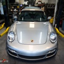 porsche 997 911 turbo in for maintenance and service gaskets seals waterpump service atlantaporsche technicians turbo