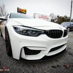 bmw f82 m4 in for front lip carbon fiber spoiler install carbon fiber front lip installation