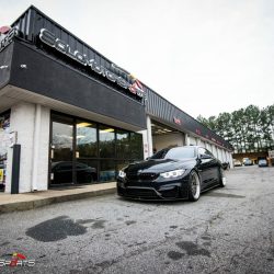 bmw f82 m4 downpipe install maintenance powergains bbs lm black m perfomance solo motorsports shop