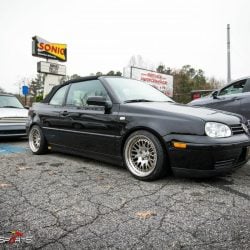 volkswagen golf cabrio kw suspension allgnment wheels tires installation ccw wheels refresh vdub