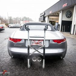 jaguar f-type ftype f type jag bike rack roadster atlanta georgia one stop shop custom bicycle rack carrier customfab fabrication