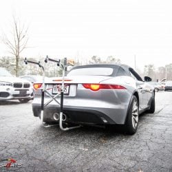 jaguar f-type ftype f type jag bike rack roadster atlanta georgia one stop shop custom bicycle rack carrier customfab fabrication