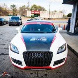 racecar audii tt quattro v6 vr6 wheels and tires suspension custom tune solo motorsports dyno 4point 6point race roll bar harness race harness rollcage sparco ttrs hotchkins raceready ttspec race spec mcs coilovers ground control camber plates track ready suspension race alignment race colors audi race wrap custom wrap