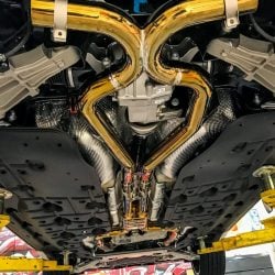 maserati levante suv exhaust install atlanta ga solo motorsports gold plated gold-plated exhaust one stop shop