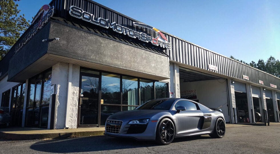 Audi R8 Car Outside Our Garage